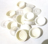 Screw Head Covers for #6 #8 M3 M4 Flat Back Screws Off White 8/8-106, 10 Sets