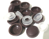 Screw Head Covers for #6 #8 M3 M4 Flat Back Screws Bahama Brown 8/8-139, 10 Sets