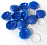 Screw Head Covers for #6 #8 M3 M4 Flat Back California Blue #8/8-150 (10 Sets)