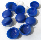 Screw Head Covers for #6 #8 M3 M4 Flat Back California Blue #8/8-150 (10 Sets)