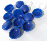 Screw Head Covers for #6 #8 M3 M4 Flat Back California Blue #8/8-150 (10 Sets)