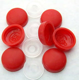Screw Head Covers for #6 #8 M3 M4 Flat Back Burnt Orange #8/8-167 (10 Sets)