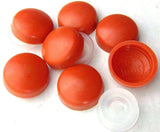 Screw Head Covers for #6 #8 M3 M4 Flat Back Burnt Orange #8/8-167 (10 Sets)