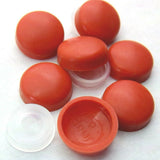 Screw Head Covers for #6 #8 M3 M4 Flat Back Burnt Orange #8/8-167 (10 Sets)