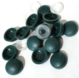 PD Screw Head Covers #6 #8 M3 M4 Flat Back Forest Green Plastic 8/8-177(10 Sets)