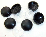 Screw Head Covers for #6 #8 M3 M4 Flat Back Black Plastic #8/8-180 (10 Sets)