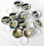 Screw Head Cover Sets for #6 #8 M3 M4 Flat Back Screws Chrome PD8/8-CHR-10 Pack