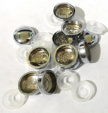 Screw Head Cover Sets for #6 #8 M3 M4 Flat Back Screws Chrome PD8/8-CHR-10 Pack