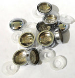 Screw Head Cover Sets for #6 #8 M3 M4 Flat Back Screws Chrome PD8/8-CHR-10 Pack