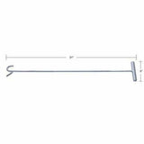 UP 5th Fifth Wheel Pin Puller W/ Hook Chrome 31" Long 5/8" Diameter #90012