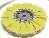 UP Treated Airway Buffing Wheel 16 Ply Yellow 5/8" or 1/2" Arbor #90021 Each