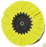 UP Treated Airway Buffing Wheel 16 Ply Yellow 5/8" or 1/2" Arbor #90021 Each