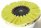 UP Treated Airway Buffing Wheel 16 Ply Yellow 5/8" or 1/2" Arbor #90021 Each