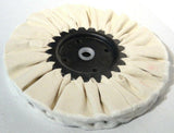Treated Airway Buffing Wheel 16 Ply White 5/8" or 1/2" Arbor UP#90024 Each