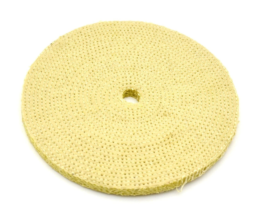 Sisal & Muslin Buffing Wheel for Secondary Polishing 5/8â€ Arbor 11 Ply UP#9002