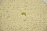 Sisal & Muslin Buffing Wheel for Secondary Polishing 5/8” Arbor 11 Ply UP#90027