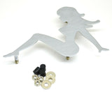 Cut Out Sitting Nude Face to the Left 9" x 6.5" Chrome Stud Mount GG#90030 Each
