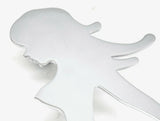 Cutout Sitting Nude Face to the Left 9" x 6.5" Chrome Stud Mount GG#90030 Each