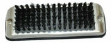 Shoe & Boot Scraper for Exterior Step W/ Black Brush Stainless 9.5" W UP#90050