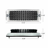 Shoe & Boot Scraper for Exterior Step W/ Black Brush Stainless 9.5" W UP#90050