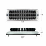 Shoe & Boot Scraper for Exterior Step W/ Black Brush Stainless 9.5" W UP#90050
