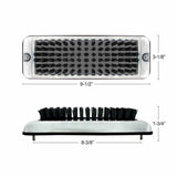 Shoe & Boot Scraper for Exterior Step W/ Black Brush Stainless 9.5" W UP#90050