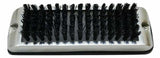 Shoe & Boot Scraper for Exterior Step W/ Black Brush Stainless 9.5" W UP#90050