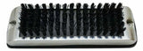 Shoe & Boot Scraper for Exterior Step W/ Black Brush Stainless 9.5" W UP#90050