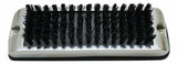 Shoe & Boot Scraper for Exterior Step W/ Black Brush Stainless 9.5" W UP#90050