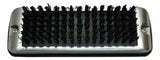 Shoe & Boot Scraper for Exterior Step W/ Black Brush Stainless 9.5" W UP#90050