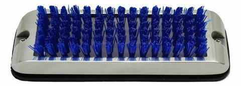 UP Shoe & Boot Scraper for Exterior Step W/ Blue Brush Stainless 9.5" W #90054