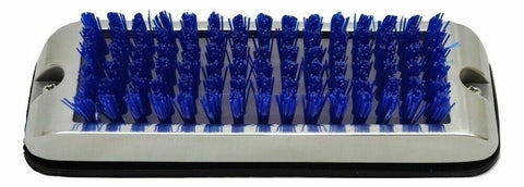 UP Shoe & Boot Scraper for Exterior Step W/ Blue Brush Stainless 9.5" W #90054