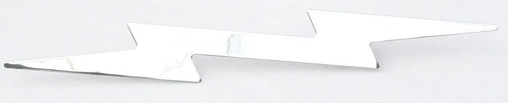 Large Lightning Bolt Cut Out Chrome 19″X 3″ Stud Mount Chrome GG#90200 Each