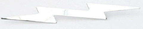 Large Lightning Bolt Cut Out Chrome 19″X 3″ Stud Mount Chrome GG#90200 Each