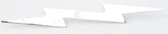 Large Lightning Bolt Cutout Chrome 19″X 3″ Stud Mount Chrome GG#90200 Each