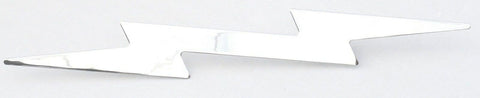 Large Lightning Bolt Cut Out Chrome 19″X 3″ Stud Mount Chrome GG#90200 Each