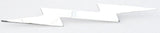 Large Lightning Bolt Cut Out Chrome 19″X 3″ Stud Mount Chrome GG#90200 Each