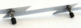 Large Lightning Bolt Cut Out Chrome 19″X 3″ Stud Mount Chrome GG#90200 Each
