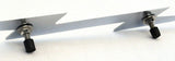 Large Lightning Bolt Cut Out Chrome 19″X 3″ Stud Mount Chrome GG#90200 Each