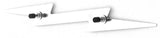 Large Lightning Bolt Cut Out Chrome 19″X 3″ Stud Mount Chrome GG#90200 Each