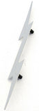 Large Lightning Bolt Cut Out Chrome 19″X 3″ Stud Mount Chrome GG#90200 Each