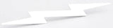 Large Lightning Bolt Cut Out Chrome 19″X 3″ Stud Mount Chrome GG#90200 Each