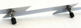 Large Lightning Bolt Cutout Chrome 19″X 3″ Stud Mount Chrome GG#90200 Each