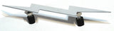 Cutout Lightning Bolt Accent 9-1/4" Long Chrome 2-Stud Mount w/Hardware GG#90201