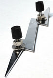 Cutout Lightning Bolt Accent 9-1/4" Long Chrome 2-Stud Mount w/Hardware GG#90201