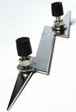 Cutout Lightning Bolt Accent 9-1/4" Long Chrome 2-Stud Mount w/Hardware GG#90201