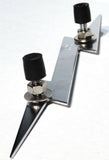 Cutout Lightning Bolt Accent 9-1/4" Long Chrome 2-Stud Mount w/Hardware GG#90201