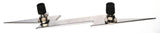 Cutout Lightning Bolt Accent 9-1/4" Long Chrome 2-Stud Mount w/Hardware GG#90201