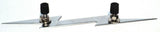 Cutout Lightning Bolt Accent 9-1/4" Long Chrome 2-Stud Mount w/Hardware GG#90201