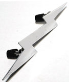 Cutout Lightning Bolt Accent 9-1/4" Long Chrome 2-Stud Mount w/Hardware GG#90201